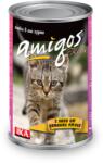 Amigos Kitten Poultry - Консерва за подрастващи котенца с домашни птици 415 гр