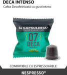La Capsuleria Cafea Deca Intenso, 10 capsule compatibile Nespresso, La Capsuleria (CN10)