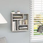 vidaXL Raft de perete, gri beton, 45, 1x16x45, 1 cm, PAL (802952) Raft