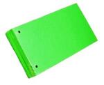 Dacris Separatoare carton colorat 10 x 24 cm 160 g/mp 2 găuri 100 buc/set verde (DIB102S160V)