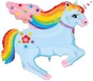 BP Balon din folie unicorn - albastru