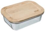 5five Caserola dreptunghiulara 5five Bamboo, sticla, 1l, 19.8x14.7x6.7 cm