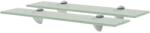 vidaXL Rafturi suspendate, 2 buc. , 50 x 20 cm, sticlă, 8 mm (3051536) Raft