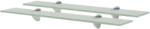 vidaXL Rafturi suspendate, 2 buc. , 60 x 20 cm, sticlă, 8 mm (3051537) Raft
