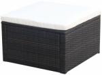vidaXL Taburet otoman din poliratan, 53 x 53 x 30 cm, negru (42670) Canapea