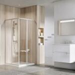 RAVAK Supernova SRV2-S-80 - 195 - zuhanykabin (fehér keret + transparent üveg) 14V401O2Z1