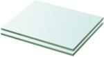 vidaXL Rafturi, 2 buc. , 20 x 20 cm, panouri sticlă transparentă (3051544) Raft