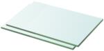 vidaXL Rafturi, 2 buc. , 30 x 15 cm, panouri sticlă transparentă (3051548) Raft