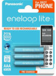 Panasonic BK-4LCCE/3DE eneloop lite Ni-MH akkumulátor, AAA (micro), 550 mAh, 3 db/bliszter (BK4LCCE-3DE)