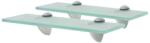 vidaXL Rafturi suspendate, 2 buc. , 30 x 20 cm, sticlă, 8 mm (3051518) Raft