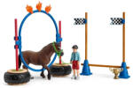 Schleich Set Schleich 42482, Cursa de agilitate cu ponei (42482S) Figurina