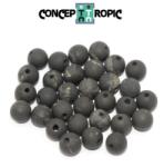  Shungit Mat Rotund 6x6 mm - Protectie EMF - Margele Pietre Semipretioase - 1 Buc