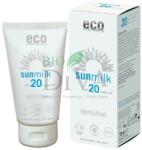 eco cosmetics Lapte de plajă SPF 20 bio pentru piele sensibilă cu ulei de zmeură Eco Cosmetics 75-ml