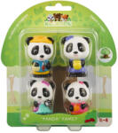 Klorofil Familia de ursuleti panda - set figurine joc de rol (KLR700304) - bekid