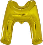 Riethmüller Fólia léggömb, "M" betű, arany, 86 cm