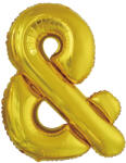 Riethmüller Fólia léggömb, "&" betű, arany, 108 cm