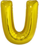 Riethmüller Fólia léggömb, "U" betű, arany, 99 cm