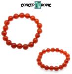  Bratara Carneol Diametru 54 mm - Rotund 10x10 mm - 1 Buc