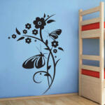  Sticker perete Black Flower Decor 8
