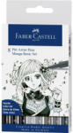 Faber-Castell Set creion Manga Basic FABER-CASTELL Pitt Artist Pen, 8 buc/set, FC167107 (FC167107)