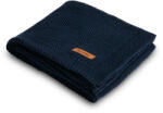 SENSILLO Paturica de bumbac tricotata Sensillo 100x80 cm Albastru Inchis (SILLO-4326) - roua