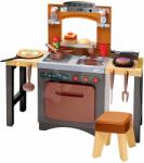 Ecoiffier Játékkonyha pizzával Pizzeria Écoiffier körbejárható állítható székkel és 33 kiegészítővel 18 hónapos kortól (ECO1693)