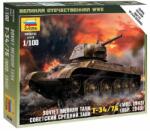 Zvezda Soviet Medium Tank T-34-76 mod. 1942 1: 100 makett harcjármű (6159) (6159)