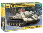 Zvezda SU-122 Self Propelled Gun 1: 35 makett harcjármű (3691) (3691)