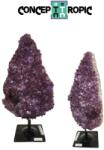  Ametist Druzy Spartura Brut Natural Brazilia cu Suport - 41x21x12 cm - ( XXL) - Unicat
