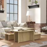 vidaXL Mese de cafea 2 buc. stejar sonoma 111, 5x50x33 cm lemn compozit (805568) Masa de cafea