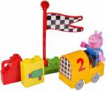 BIG Joc de construit Peppa Pig Starter Sets PlayBIG BLOXX cu o figurină în mașină de la 1, 5-5 ani (BIG57151-B)