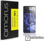 Amorus SAMSUNG Galaxy S21 5G, AMORUS üvegfólia, Full glue, Full cover, 0, 3mm, 9H, Átlátszó