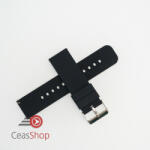  Curea silicon neagră, telescop QR, 24mm -400124 - ceas-shop