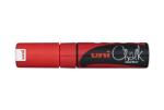 uni Chalk PWE-8K folyékony krétamarker fluor piros 8mm