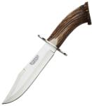 Joker Knives Cutit de vanatoare JOKER CN-100 cu maner din corn de cerb, lama 19.6cm, teaca piele maro (AGC.CN100)