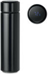 EVERESTUS Termos 450 ml, cu termometru led si infuzor de ceai, Everestus, 20IAN516, Otel, Negru (EVE01-MO9796-03)
