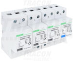  Tracon ESPD1+2-50-4P, T1+T2 AC típusú túlfeszültség levezető, egybeépített Uc: 385V; Iimp: 50kA; In: 50kA; Imax: 160kA; Up: 2, 5kV; 4P (ESPD1+2-50-4P) - elektrikstore