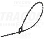 Tracon Electric Tracon 160F-GY, Gyöngyös nyitható kábelkötegelő, fekete 150×1, 7mm, D=4-38mm, PA6.6 (160F-GY)