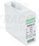  Tracon ESPD2-70M, T2 AC típusú túlfeszültség levezető betét 70 M Uc: 275V; In: 40kA; Imax: 70kA; Up: 1, 7kV (ESPD2-70M)