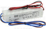 Tracon Electric Tracon LPV-60-24, Műanyag házas LED meghajtó 90-264 VAC / 24 VDC; 60 W; 0-2, 5 A; IP67 (LPV-60-24)