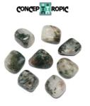  Agata Muschi Rulat Natural - 19-24 x 16-19 mm - ( M ) - 1 Buc