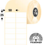 Tezeko 50 * 25 mm, öntapadós papír etikett címke (8000 címke/tekercs) (P0500002500-005) - dunasp