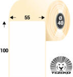Tezeko 55 * 100 mm, öntapadós termál etikett címke (600 címke/tekercs) (T0550010000-001) - dunasp