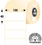 Tezeko 100 * 40 mm, öntapadós papír etikett címke (2000 címke/tekercs) (P1000004000-004) - dunasp