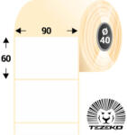 Tezeko 90 * 60 mm, öntapadós termál etikett címke (1200 címke/tekercs) (T0900006000-001) - dunasp