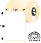 Tezeko 104 * 148 mm, öntapadós termál etikett címke (1000 címke/tekercs) (T1040014800-004) - dunasp