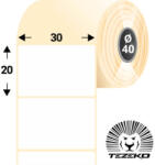 Tezeko 30 * 20 mm, öntapadós papír etikett címke (3500 címke/tekercs) (P0300002000-001) - dunasp