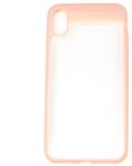 Pami Accessories Carcasa iphone XS Max Pami Light Orange (spate transparent cu margini cauciucate)