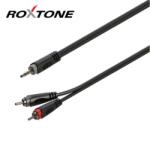 Roxtone RAYC150L1 3, 5 Sztereó Jack - 2xRCA kábel, 1m