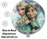 QBC Co. Ltd Elsa&Anna Jégvarázs fólia lufi 45 cm - Frozen